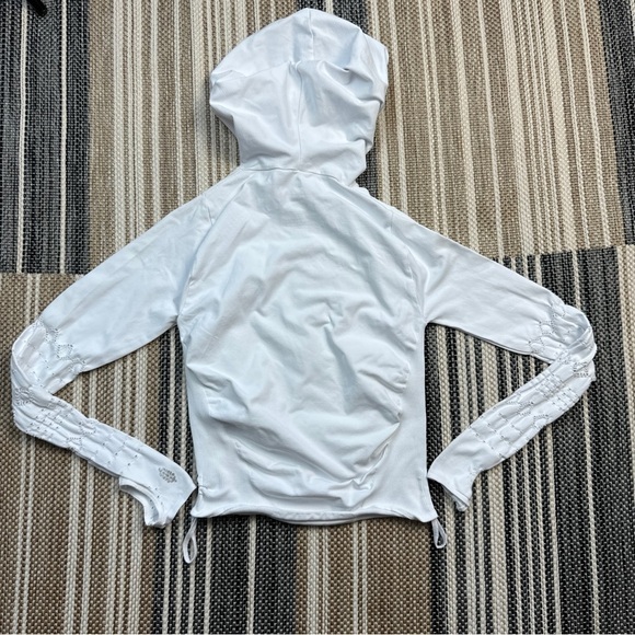 Free People White‎ Good Karma Pullover Long Sleeve Hoodie Size XS/S Women - Picture 6 of 10